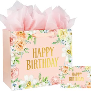 Bolsas de regalo al por mayor para cumpleaños, bolsas de papel con logo personalizado, bolsas de regalo de lujo para minoristas, empaques de regalo para pequeños negocios, bolsas más vendidas - Product Image 2