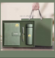 Ensemble cadeau d'entreprise personnalisé, carnet A5, ensemble cadeau de journal, couverture rigide en cuir PU avec bouteille d'eau et stylo pour le bureau ou les cadeaux promotionnels
