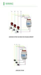 Medidor de Energía Inteligente Trifásico 4G Acrel Wireless ADW300-4GHW U I P Q S PF, Precio - Product Image 4