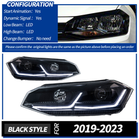 AURON VW Polo 2019-2024 Phares avant LED de raccordement/amélioration à faible intensité, haute luminosité 6000 lm 6000K 12V 36W, nouvelle lumière, vente en gros