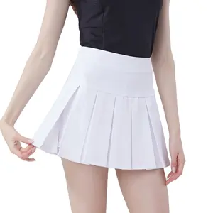 Female Sexy 2 Piece Skirt For Causal Running Tennis Golf High Waist Quicl Dry Mini Pleated Skirts Women