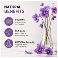 Huiles parfumées 100% pures distillées à la vapeur pour l'aromathérapie, huile essentielle de violette de qualité supérieure pour la cosmétique, le savon et l'aromathérapie