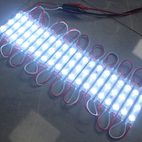 Module LED DC12V 1,5W IP65 étanche avec 2 lentilles 63*13mm, module lumineux SMD pour lettres lumineuses, enseignes publicitaires, rétroéclairage