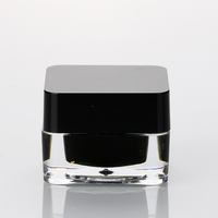 Pot cosmétique carré double couche 5g pour soins de la peau, vide, pour gel UV