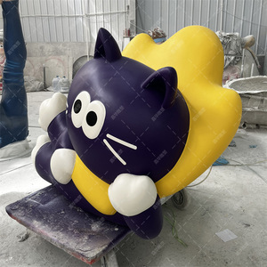 Escultura de Pared de Gato de Fibra de Vidrio, Figura de Animal Hecha a Mano para Decoración de Tiendas de Mascotas - Product Image 5