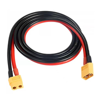 Connecteur de batterie XT60 mâle/femelle avec câble de 600 mm en cuivre pur, faisceau de câblage PVC/PTFE, assemblage direct usine
