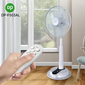 DP Floor Fans AC DC Electric Charging 12 14 16 Inch Stand Pedestal Fan Rechargeable Standing Fan With Remote Control