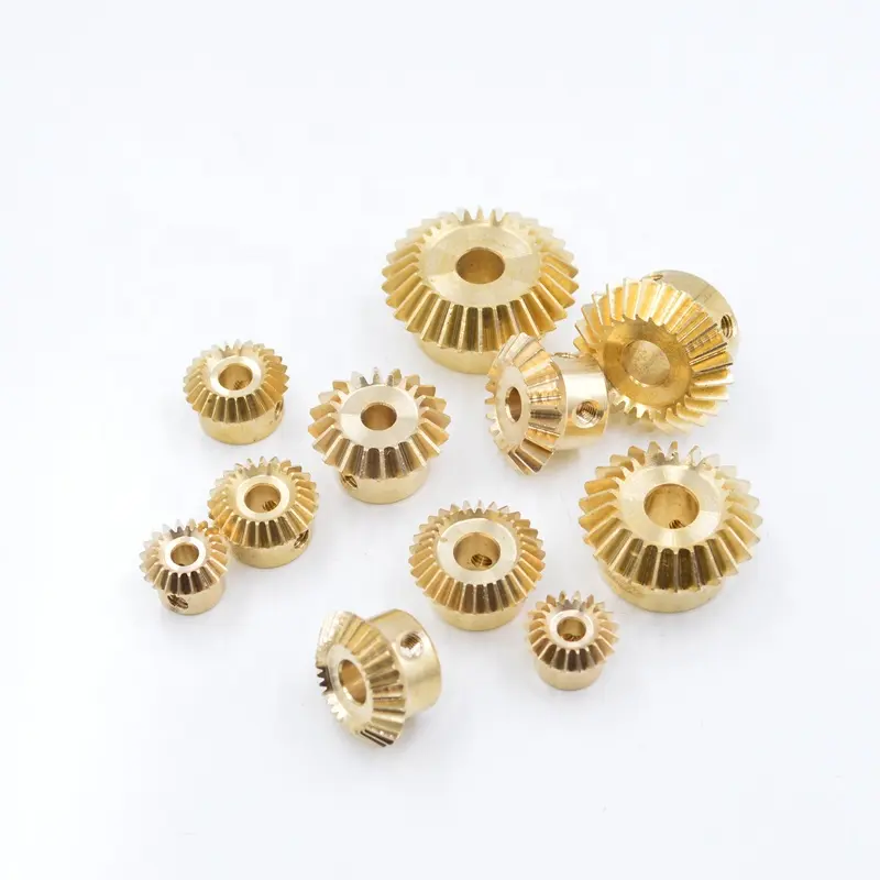 Brass umbrella Type 90 degree bevel gear 0.5 / 0.8 / 1 / 1.5 die steering straight tooth equal diameter bevel gear