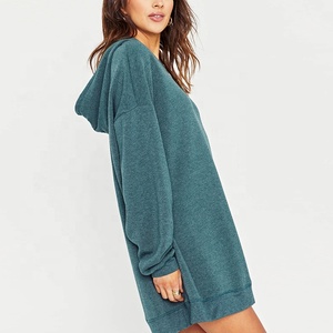 Custom Premium Long Oversized Hoody Hoodie Dress 400gsm Blank <strong>Women</strong> <strong>Oodie</strong> Oversize Hoodies Cotton - Product Image 2