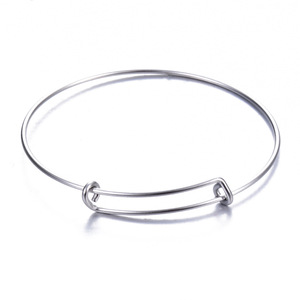 Bracelet en acier inoxydable, réglable par poussée et traction, unisexe, accessoire de bijouterie DIY - Product Image 5