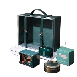 Wholesale Acrylic hand gift box Acrylic box color small schoolbag Qixi Valentine's Day portable gift box