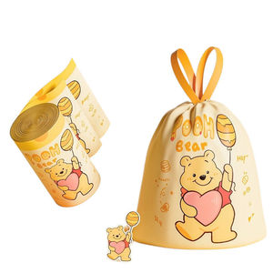 Bolsas de Basura Desechables con Cordón y Estampado de Oso de Dibujos Animados, Bolsas de Limpieza para Cocina - Product Image 4