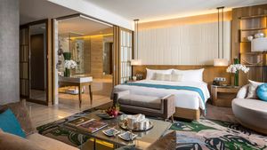 <span class=keywords><strong>InterContinental</strong></span> Nha Tang Beach <span class=keywords><strong>Resort</strong></span> Chambres spacieuses Décor élégant et luxueux avec un mobilier en bois E Hôtel cinq étoiles - Product Image 3