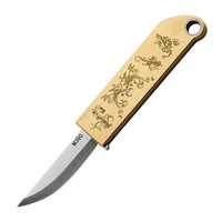 Couteau pliant de poche Bochen, nouveau modèle, manche en laiton, lame M390, mini couteau porte-clés pour le camping et les activités de plein air