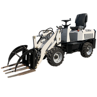 TOPONE New Energy Loader New Electric Wheel Loader Construction Machine Battery Mini Front-End Loader TL904E 300kg