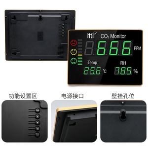 XINTAI HT-2008 เครื่องตรวจวัด CO2 แบบติดผนัง 70ppm 3% คุณภาพสูง จอแสดงผลแบบตั้งโต๊ะ CO2 - Product Image 1