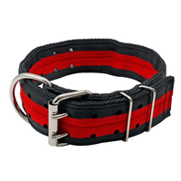 Collier pour chien réglable à double rangée, design personnalisé Muker, luxe, pour grands Pitbulls, rubans solides, chasse en plein air, toutes saisons, polyester