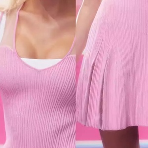 <b>Custom</b> Women's Thick Streak Knitwear Tennis <b>Dress</b> Breathable Summer Sport Pickleball <b>Dress</b> Plus Size OEM Knitwear Manufacturer - Product Image 6