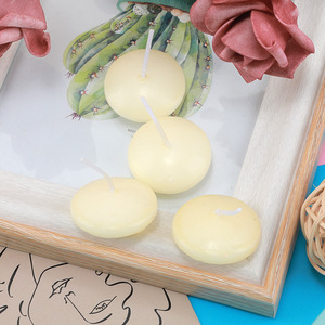 Bougies flottantes rondes en paraffine, non parfumées et imperméables, idéales pour des ambiances romantiques - Vente en gros - Product Image 4