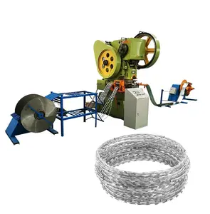 ISO9001:2008 Certification Automatic Razor Barbed Wire Fencing Making Production Line /Machine/Equipment