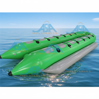 Jeux de Sport aquatique côte à côte, 12 passagers, Taxi banane gonflable, bateau de traîneau banane remorquable