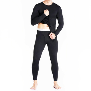 Set di Intimo Termico da <span class=keywords><strong>Uomo</strong></span>, Stile Long-John Spesso, Strato Base Invernale, Top e Pantaloni in Un Pezzo, Abbigliamento Sportivo in Pile di Poliestere - Product Image 3