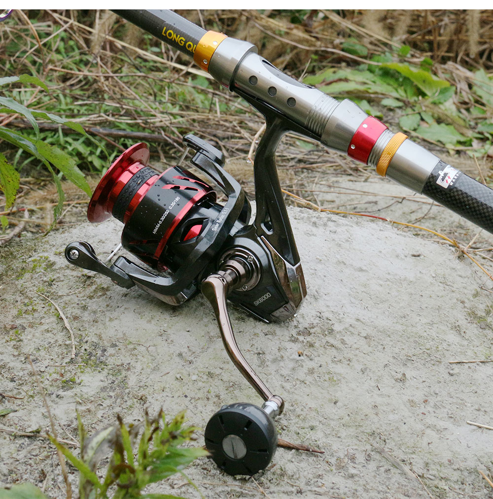Kastking - moulinet de pêche spinning haute qualité sk, 800 à 7000, 5.1:1, avec bobine entièrement en métal, adapté à la pratique en eau salée