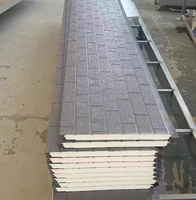 Panneau mural PU 2026 léger, insonorisé, imperméable, en acier métallique avec âme en polyuréthane 16mm 10mm pour extérieur de villa préfabriquée
