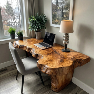Live Edge <b>Rustic</b> Wood <b>Coffee</b> <b>Table</b> Natural Bark Accent Tea <b>Table</b> for Living Room Lounge - Product Image 1