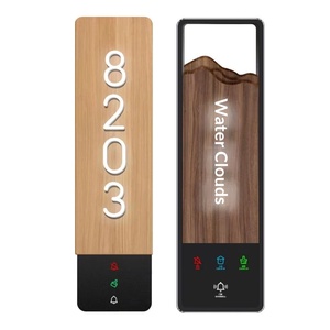 Letreros de Hotel Inteligentes de Madera Maciza <span class=keywords><strong>Wynn</strong></span>, Letreros Electrónicos Iluminados para Puertas, Función de No Molestar, para Hoteles, Casas de Huéspedes, B&Bs, Restaurantes - Product Image 5