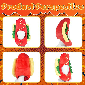 Cappello Hot Dog Personalizzabile di Alta Qualità, Costume Divertente a Forma di Hot Dog, Accessorio per Travestimenti a Tema Cibo per Halloween e Feste in Maschera - Product Image 2