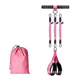 Bande de résistance à pédale Leaping Waves avec poignées détachables, équipement de fitness pour yoga, étirements et mise en forme du corps - Product Image 5