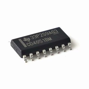 Commutateur de multiplexage CD4051BMT SOIC-16, multiplexeur analogique CMOS Sgl à 8 canaux - Product Image 1