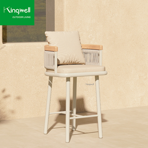 Meubles <span class=keywords><strong>de</strong></span> <span class=keywords><strong>jardin</strong></span> résistants aux intempéries <span class=keywords><strong>Salon</strong></span> Bar Table haute et chaises Ensemble <span class=keywords><strong>de</strong></span> tabourets <span class=keywords><strong>de</strong></span> bar en aluminium pour café Villas <span class=keywords><strong>Balcon</strong></span> - Product Image 2