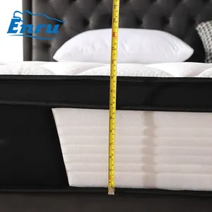 酒店优质滚动压缩床垫单尺寸泡沫边缘支撑口袋弹簧床垫