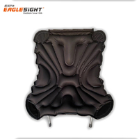 Chaise de plage gonflable en aluminium pour le camping, avec cadre en aluminium robuste, chaise de plage portable avec coussin gonflable