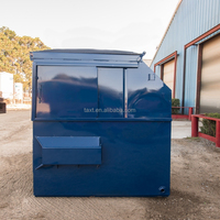 Conteneur de chargement en plastique OEM ODM Chariot élévateur mobile Déchets poubelle industrielle Benne élévatrice avant
