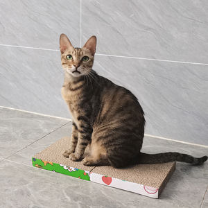 Fabrik Günstige OEM Board Interaktive Cat Corner <span class=keywords><strong>Scratch</strong></span> Board Wellpappe Scratcher Pad - Product Image 3