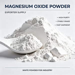 Poudre réfractaire d'oxyde de magnésium de qualité supérieure 85% 95% <span class=keywords><strong>MgO</strong></span> pour l'acier et la métallurgie - Product Image 1