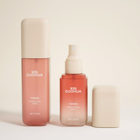 Nouvelle conception, couleur personnalisée, flacon pulvérisateur carré orange de 100 ml et 150 ml avec brume fine pour les voyages