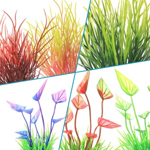 10cm Atacado Fish tank Sand Table Decoration Plástico Simulado Plantas Aquáticas e Flores Artificiais Aquário Paisagismo Series - Product Image 5