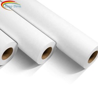 Rouleaux de papier à sublimation, tailles personnalisées 50 pièces, 35g 40g 70g 80g 90g 100g, impression numérique, papier à transfert thermique blanc, jet d'encre