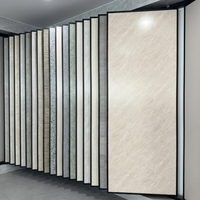 Panneaux muraux de salle de bain SPC barrière anti-humidité, à clipser, finition mate beige marbre, pour prévenir l'humidité des murs dans les zones de douche humides