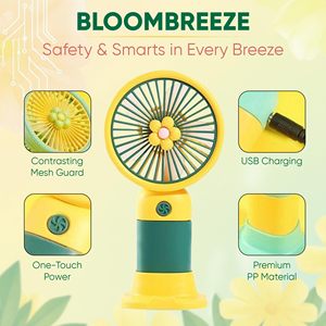 Rechargeable Portable Electric Summer <b>Fan</b> Home Outdoor <b>Standing</b> Mobile Handheld Convenient Cute Flower Mini USB <b>Fan</b> - Product Image 3
