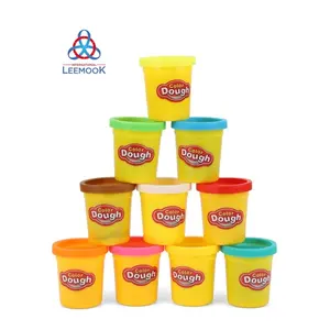 Playdough 10 warna Pack Kit, mainan edukasi anak-anak set adonan tanah liat diy karet tidak beracun murah 2024