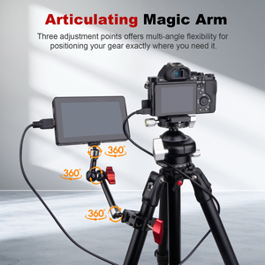 Super pince en aluminium Mechrig avec vis de 1/4 "Bras magique articulé de <span class=keywords><strong>9</strong></span>" - Product Image 6