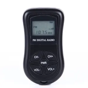 Commercio all'ingrosso della fabbrica digitale Mini Fm portatile ricevitore Radio Display per la traduzione con auricolare