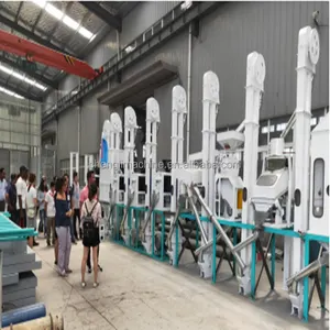 Pabrik Mesin penggilingan beras otomatis 2 ton per jam, pabrik mesin