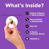 Compléments multivitaminés personnalisés OEM pour chiens et chats, riches en protéines, sans céréales, avec graines de lin, citrouille, glucosamine, pour la santé digestive, articulaire et immunitaire