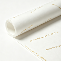 Papier de soie blanc personnalisé de haute qualité avec logo imprimé, prix d'usine, pour l'emballage de vêtements